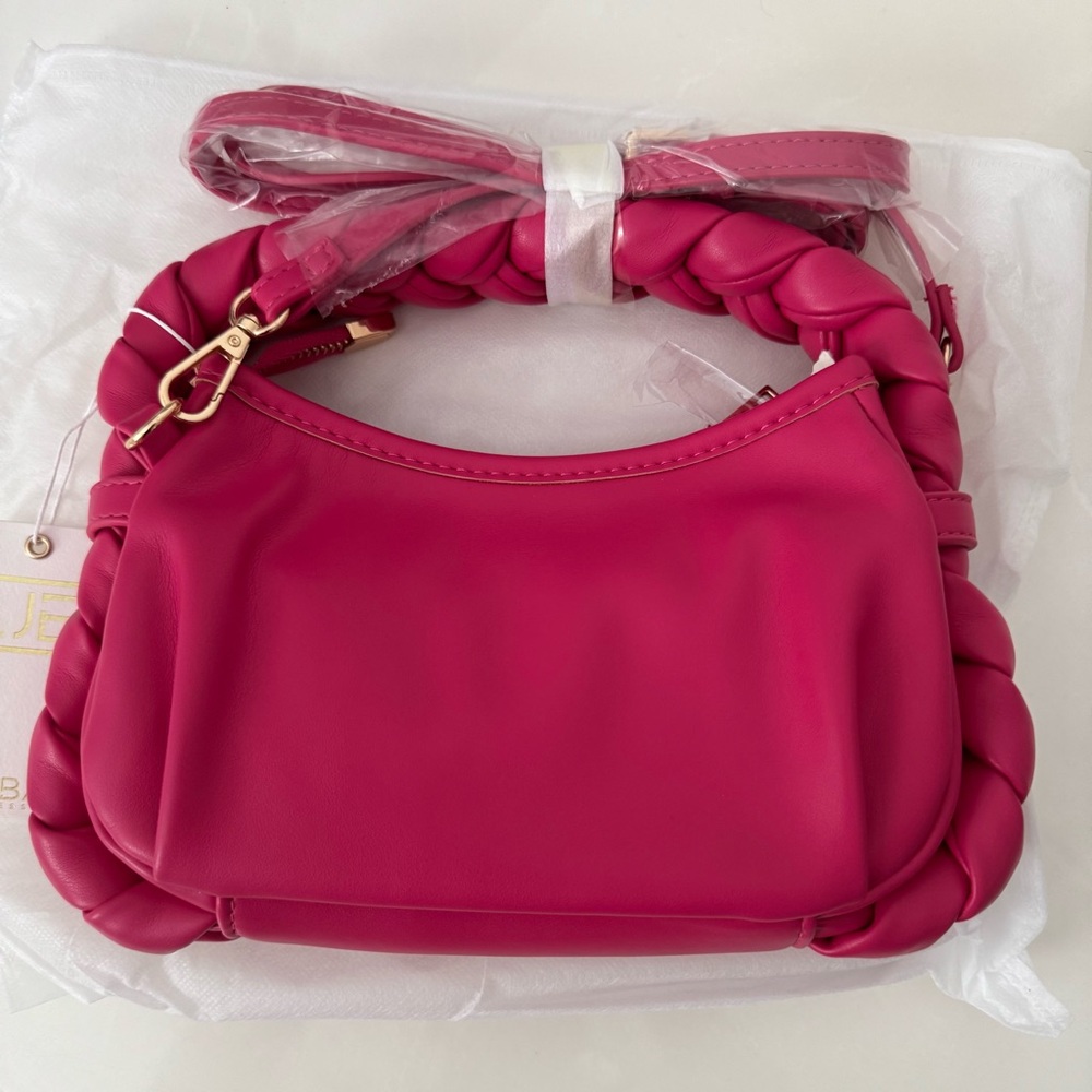 Urban Expressions 🫐 Pink Braided Small Cross Body Purse
